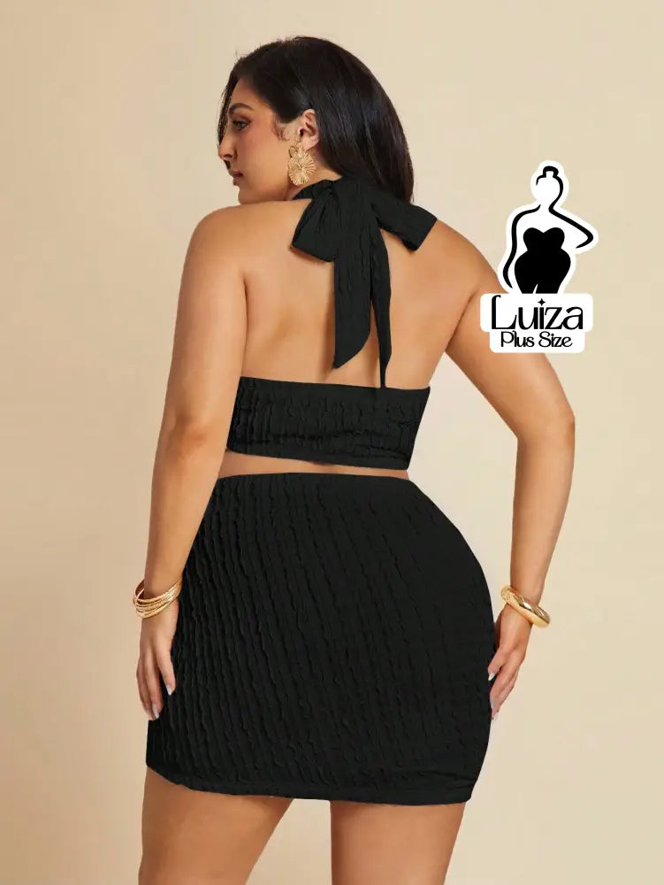 Blusa Frente Única Decote Profundo Argola Plus Size Blusa Frente Única Decote Profundo Argola Plus Size