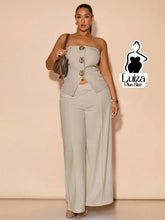 Blusa Tomara Que Caia Estruturada Botões Frontais Plus Size Caqui / G Blusa Tomara Que Caia Estruturada Botões Frontais