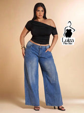 Blusa Um Ombro Manga Curta Ajustada Moderna Plus Size Preto / G Blusa Um Ombro Manga Curta Ajustada Moderna Plus Size