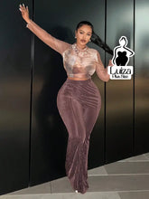 Calça Flare Cintura Alta Veludo Canelado Listrado Plus Size Castanho / G Calça Flare Cintura Alta Veludo Canelado