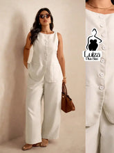 Conjunto Colete Alfaiataria Calça Pantalona Elegante Plus Size Damasco / G Conjunto Colete Alfaiataria Calça Pantalona